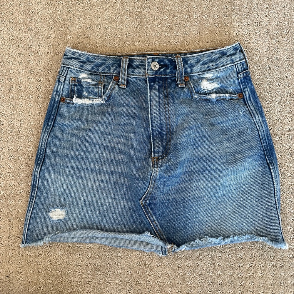 Abercrombie & Fitch Jean Mini Skirt